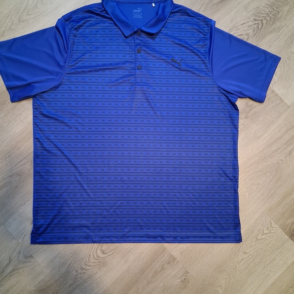 Puma Other - Puma Men's Blue Patterned Polo